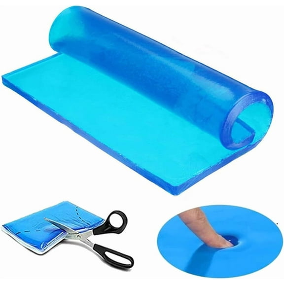 Triani Motorcycle Seat Gel Pad Seat Shock Absorption Mats Reduce Fatigue Comfortable Soft Cushion DIY Soft Cool Motorcycle Seat Car Office Chair Seat Cushion(Blue)