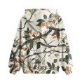 thumbnail image 5 of Xyxonk Girls Hoodies Graphic Camo Leaf Print Boys and Girls Hoodie Casual 10-12 Years Hooded Sweatshirts with Pocket Long Sleeve Pullover Soft Clothing White 160, 5 of 5