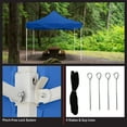 thumbnail image 6 of Stalwart 10x10 ft Pop Up Canopy Tent - UPF30 Beach Tent Sun Shelter, Blue, 6 of 11