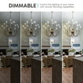 thumbnail image 7 of Luxrite 4W E12 Vintage Candelabra Dimmable LED Light Bulbs, 40W Equivalent 400 Lumens, 5000K Bright White, Flame Tip, 16-Pack, 7 of 7