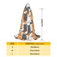thumbnail image 2 of Honeii Funny Cats Print Poncho Cape, Cloak Coat, Snuggly Hooded Wearable Blanket, Hooded Cape For Teenagers,Halloween Costumes-Large, 2 of 7