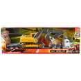thumbnail image 3 of Peterbilt 379 Truck with Lowboy Trailer White and Backhoe Yellow "Long Haul Trucker" Series 1/32 Diecast Model by New Ray, 3 of 3