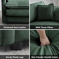 thumbnail image 5 of LUCKHAO 146“/111.5" Oversized Modular Sectional Sofa Cloud Couch for Living Room, Modern Chenille Large L/U Shaped Couch, Comfy Deep Seat Couch with Movable Ottoman, DIY Combination, 5 of 7
