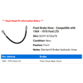 thumbnail image 2 of Front Brake Hose - Compatible with 1969 - 1970 Ford LTD, 2 of 2