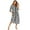 Black and White Check, variant on LYMAYTER Women Soft Nightgowns Fall Winter Casual Loose Nightdress 3/4 Sleeves Plaid Pajamas S-XXL