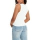 thumbnail image 3 of Camisetas sin mangas de cuello redondo acanaladas para mujer ATHLECHIC, color blanco con estampado, 3 of 5