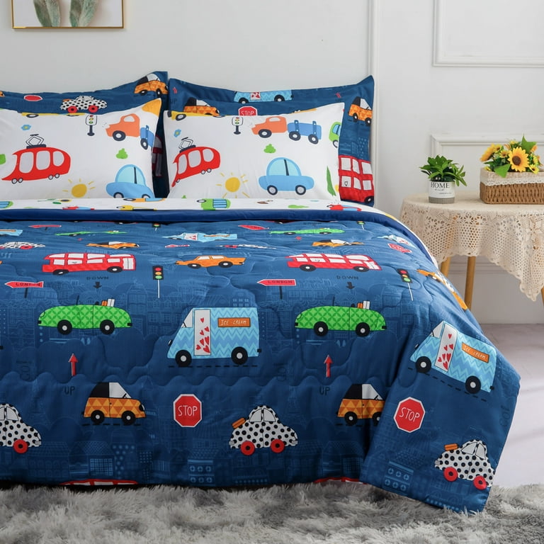 Complete Multicolor Bedding Set - Duvet, Bedspread With