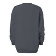 thumbnail image 5 of VANLOFE Women's Solid Color Long Sleeve Sweatshirt Round-Neck Sweatshirt for Women Women's Fashion Trendy Dark Gray Sweatshirt S, 5 of 6