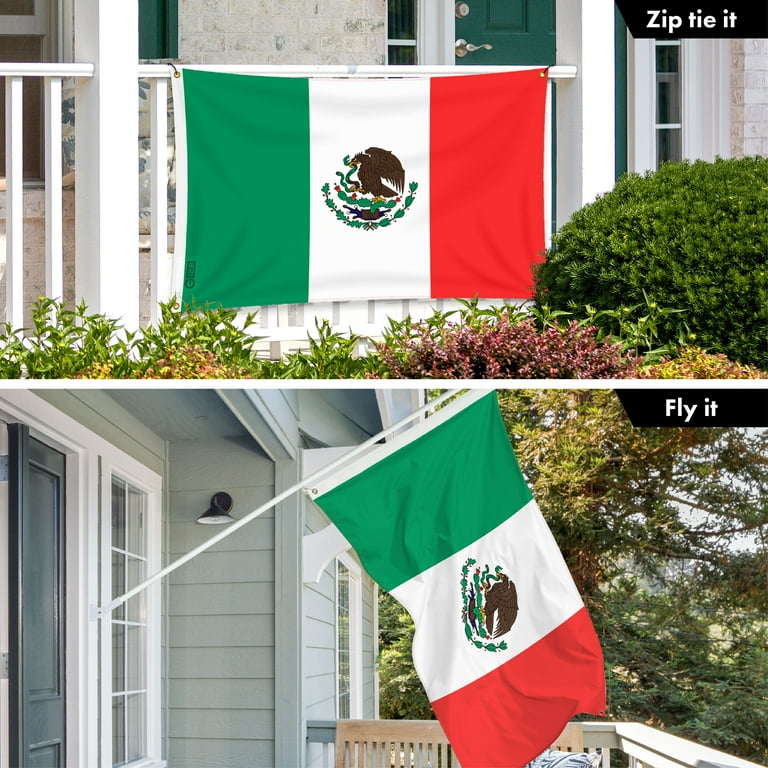 G128 Mexico Mexican Flag | 3x5 Ft | LiteWeave Pro Series Printed