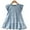 Blue, variant on Chenyin 2-9 Years Kids Denim Dresses for Girl's Ruffled Jeans Dress Toddler Summer Crewneck Sundress for Girls