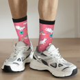 thumbnail image 5 of Goofa Yoga Unicorn Printed Men's Crew Socks, Soft Durable Breathable Moisture-Wicking with Odor Control Cotton socks, 5 of 9
