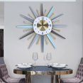 thumbnail image 3 of Miumaeov 23" Vintage Wall Clock Retro Metal Silent Clock Nordic Style Home Decoration, 3 of 9