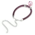 thumbnail image 4 of Collar de nailon estilo japonés para mascotas, accesorio para gatos, cascabel con cadena extensible (rosa), 4 of 14