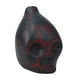 thumbnail image 2 of Silbato Azteca de La Muerte con Forma de Calavera | El Silbato Azteca Auténtico Más Potente | Sonido Único | Cerámica | Rojo | 6 X 7,5 Cm | Incluye Cordón, Bolsa de Almacenamiento y Manual de Instruc, 2 of 6