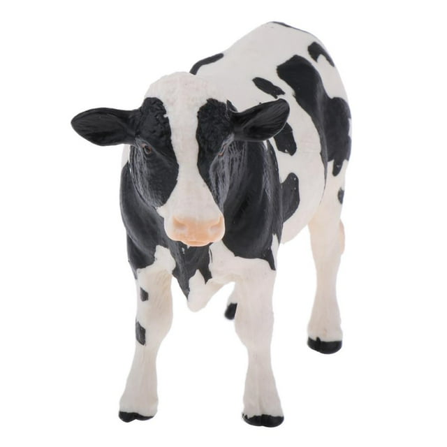 de ganado de juguete de realistas - para Colección de juguetes educativos de ciencia y naturaleza para - 8 par , Holstein Yotijar Figuras de animales de granja para niños