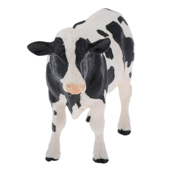de Ganado de Juguete de Realistas - para Colección de Juguetes Educativos de Ciencia Y Naturaleza para - 8 Holstein Hugo Figuras de animales de granja para niños