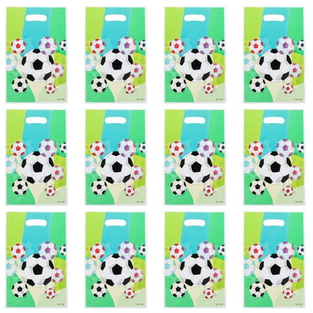 IBASETOY 24Pcs Sport Snack Bag Strong Rectangular Paper Goodie Bags for Children Party