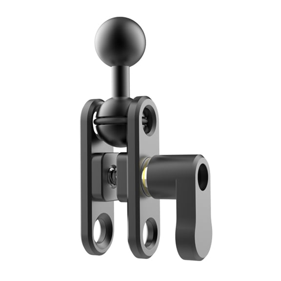 Universal 17mm Aluminum Ball Head Extension Arm For Car Bike Phone Mount Adapter 360 Degree Rotating Adjustable
