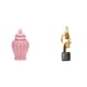 thumbnail image 1 of Jarrón de con tapa y estatua abstracta de resina, adorno decorativo para arreglos florales y mesa de centro de oficina., 1 of 8