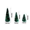 thumbnail image 3 of Byujiro Mini Christmas Tree for Tabletop Christmas Velvet Ornaments 3 Piece Set Christmas Tree Tray Table Shelf Ornaments Scene Decoration Decorations Portable Holiday Tree Christmas Decorations, 3 of 6