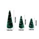 thumbnail image 3 of Adornos navideños, regalos navideños, juego de 3 adornos navideños de terciopelo, bandeja para árbol de Navidad, estante para mesa, decoración de escenas, bandeja de tela, 3 of 6