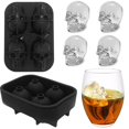 thumbnail image 4 of Bandeja de silicona Flexible con calavera 3d, rejilla de hielo con calavera de silicona de calidad alimentaria, barra abrasiva, cubo de hielo personalizado creativo Diy, 4 of 5