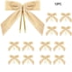thumbnail image 1 of 12 lazos de terciopelo para coronas navideñas | Mini lazos de terciopelo burdeos de 8,9 x 8,9 cm | Adornos navideños suaves y reutilizables para coronas, árboles, regalos, embalajes y decoración de, 1 of 4