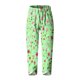 thumbnail image 2 of Pantalones de Mujer Traje Verano Cómodo de Moda Impreso Pantalones Recortados, Pantalones Elásticos Casuales, 2 of 5