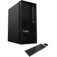 thumbnail image 2 of Lenovo ThinkStation P360 Desktop (12-Core Intel i7-12700, Intel UHD 770, 32GB DDR5 RAM, 256GB PCIe SSD + 1TB HDD (3.5), Wifi 6E, Bluetooth 5.1, USB KYB and Mouse, Win 11 Pro), 2 of 7