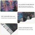 thumbnail image 5 of FORMRS Womens Scarf Winter Soft Long Big Warm Shawls Wrap Tassel Scarves, Psychedelic Jellyfish, 5 of 9