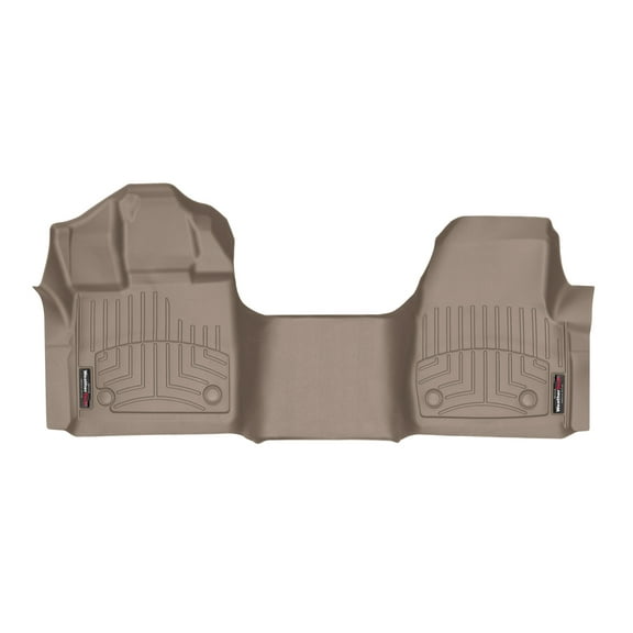 WeatherTech Custom Fit FloorLiners compatible with 2015-2020 Ford F-150 - 1st Row - Over The Hump, Tan