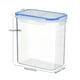 thumbnail image 3 of Recipiente hermético transparente con tapa para almacenar alimentos | Juego de recipientes de plástico para alimentos secos | Organizador de despensa de cocina apto para uso alimentario sin BPA |, 3 of 6