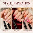 thumbnail image 4 of Water Nail Polish Pen Set, 6 Colors Air Dry Nail Art Pens, No UV Lamp Needed, Quick-Drying & Vibrant Color Payoff, Portable Nail Art Studio for Teens, Perfect for Gifting, 30ml Each, Style N, 4 of 6