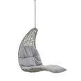 thumbnail image 2 of Modway Landscape Hanging Chaise Lounge Outdoor Patio Swing Chair in Light Gray Gray, 2 of 6
