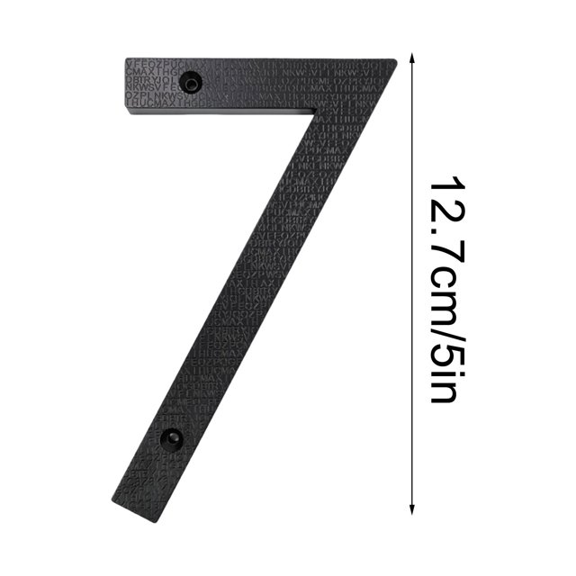 Dvruxg Modern Floating House Numbers for Outside, Large Black Shadow Home Number with Nails Kit & Template, Easy to Be Mounted for Exterior House Address, Garage Gate, Street, Farmhouse