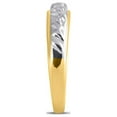 thumbnail image 5 of 10kt Yellow Gold His Hers Round Diamond Solitaire Matching Wedding Set 1/20 Cttw, 5 of 5