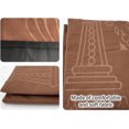 thumbnail image 4 of Hitopin Portable Muslim Prayer Rug, Soft Luxury, Brown, 105cm x 65cm, Islamic Style, Perfect for Travel, Ramadan, Home, Office, Gift, 4 of 6