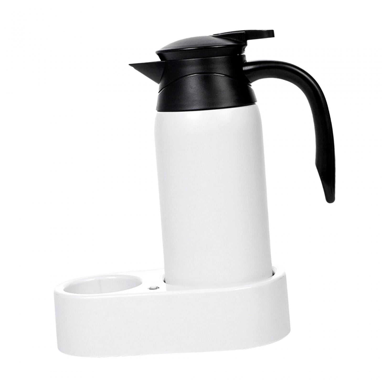 Wzmzjy 12V 24V 800ml Car Kettle Electric Kettle Stainless Steel Multi-Purpose Portable White Kettle