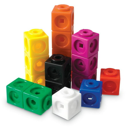 Learning Resources MathLink Cubes, Educational Counting Toy, Set of 100, Ages
