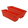 thumbnail image 1 of Contenedor de caja de ventana de flores kusrkot maceta de flores 2 uds rojo, 1 of 8