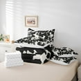 thumbnail image 6 of Castle Fairy Boys Cow Print 7pcs Bedding Comforter Set,Black White Queen Bedding Sets Super Cozy,Farmhouse Animal Queen Sheet Sets,Luxury Bedroom Decor, 6 of 8