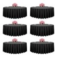 thumbnail image 1 of VEVOR 6 Pack Polyester Table Cloth, 120 Inches in Diameter, Stain- & Wrinkle- Resistant, Machine Washable Table Clothes, Polyester Fabric Table Covers for Wedding, Party, Banquet, Formal Events, 1 of 9