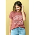 thumbnail image 2 of I Used To Be Cool Now I'm A Tiny Person's Snack Jar Women's Fashion Relaxed T-Shirt Tee Heather Rouge Medium, 2 of 3
