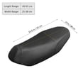 thumbnail image 2 of TABLZONE Waterproof Black Motorcycle Seat Cover Soft Ergonomic Saddle Pad with Adjustable Drawstring, 2 of 8