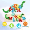 thumbnail image 3 of Rompecabezas de madera para niños de 1 2 3 4 años - 4 piezas de juguetes Montessori para bebés, juegos educativos de aprendizaje de rompecabezas entrelazados, mezcla TUNC Sencillez, 3 of 5