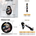thumbnail image 6 of Uorisanigo Eagle National Flag Car Seat Cover Full Set of 18 Pack with Steering Wheel Seat Belt Pad Center Console Pad Headrest Covers Lever Stick Knob Cover Drink Coasters Key Chains,Universal Fit, 6 of 7