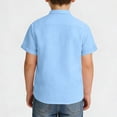thumbnail image 4 of Camisa de Cuello Redondo de Manga Corta para Niños en Algodón, 4 of 9