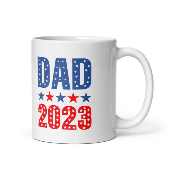 Dad 2023 Print Unique Fun Novelty Coffee Tea Ceramic Cup Office Work Mug 11 Oz
