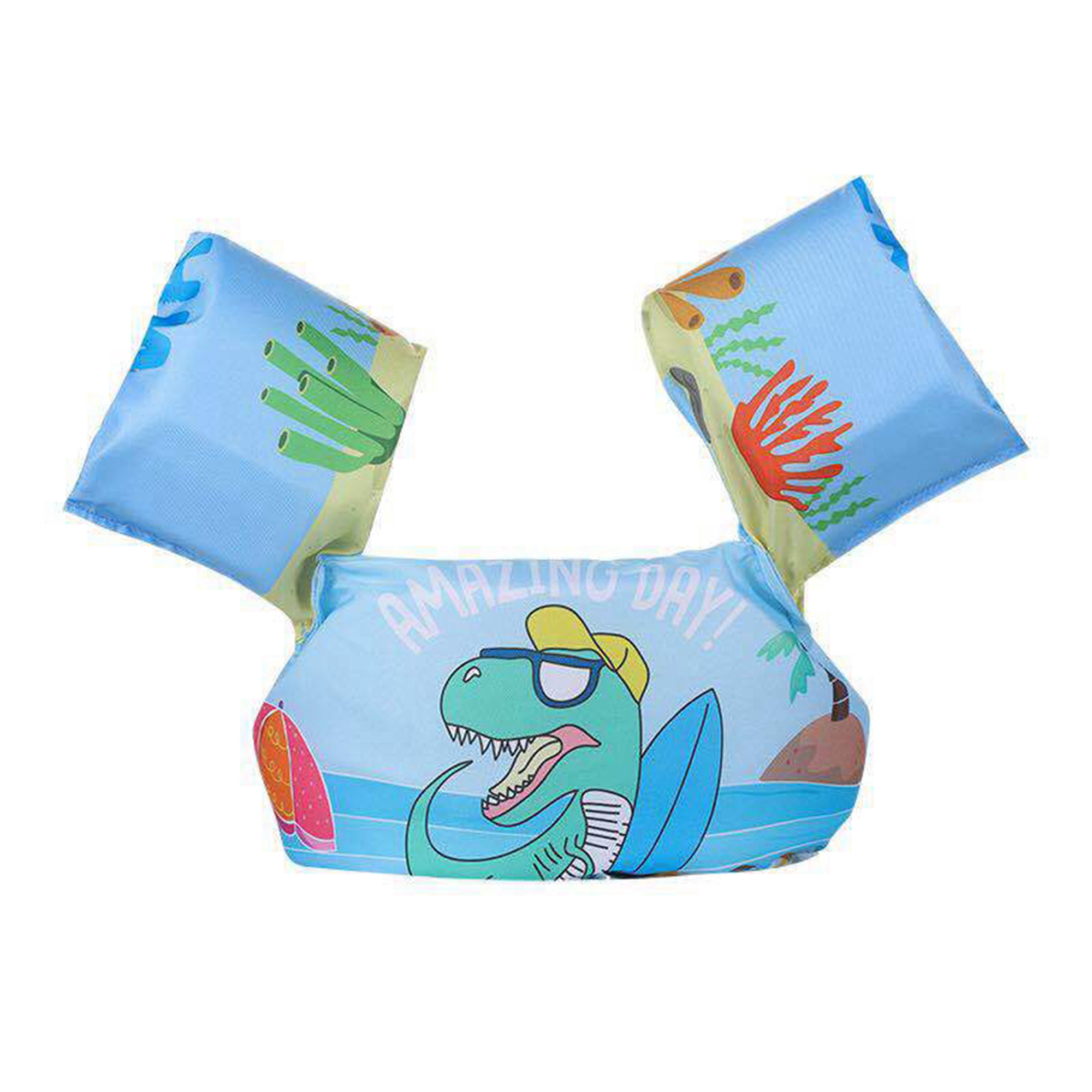 SUNSIOM Toddler Floats with Shoulder Float Arm Swimming Jacket Cartoon