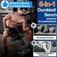 thumbnail image 4 of Adjustable Weight Bench, 7 Positions Foldable Workout Olympic Bench Press Includes Resistance Bands, Maximum Weight 780 Lbs., 4 of 7